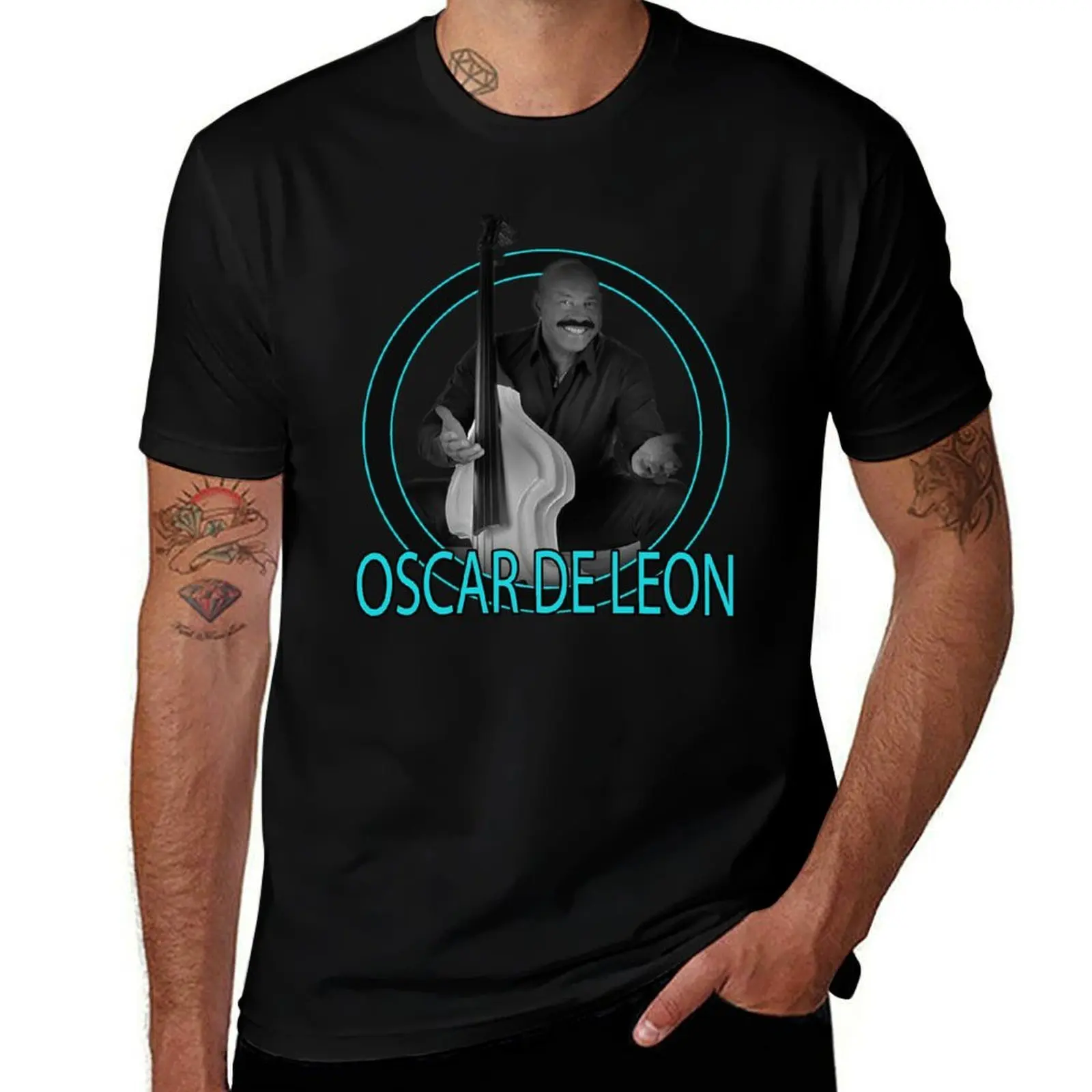 Salsa design of your favorite artist [Oscar De Leon] T-Shirt Classic Print Short Sleeve Shirt T-Shirt