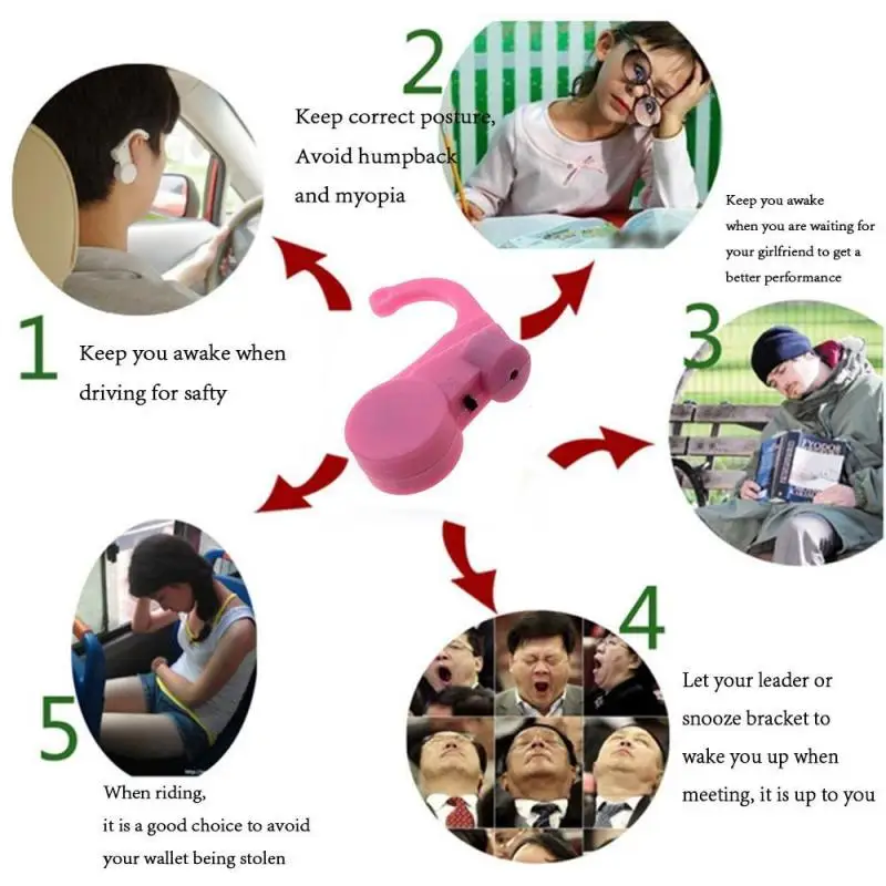 Portable Small Car Safe Device Anti Sleep Drowsy Alarm Alert Sleepy Reminder for Long distance Night Driving Keep Awake