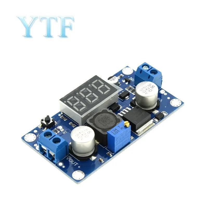 

LM2596 DC-DC Adjustable Step-Down Module With Digital Voltmeter Display Regulated Power Supply