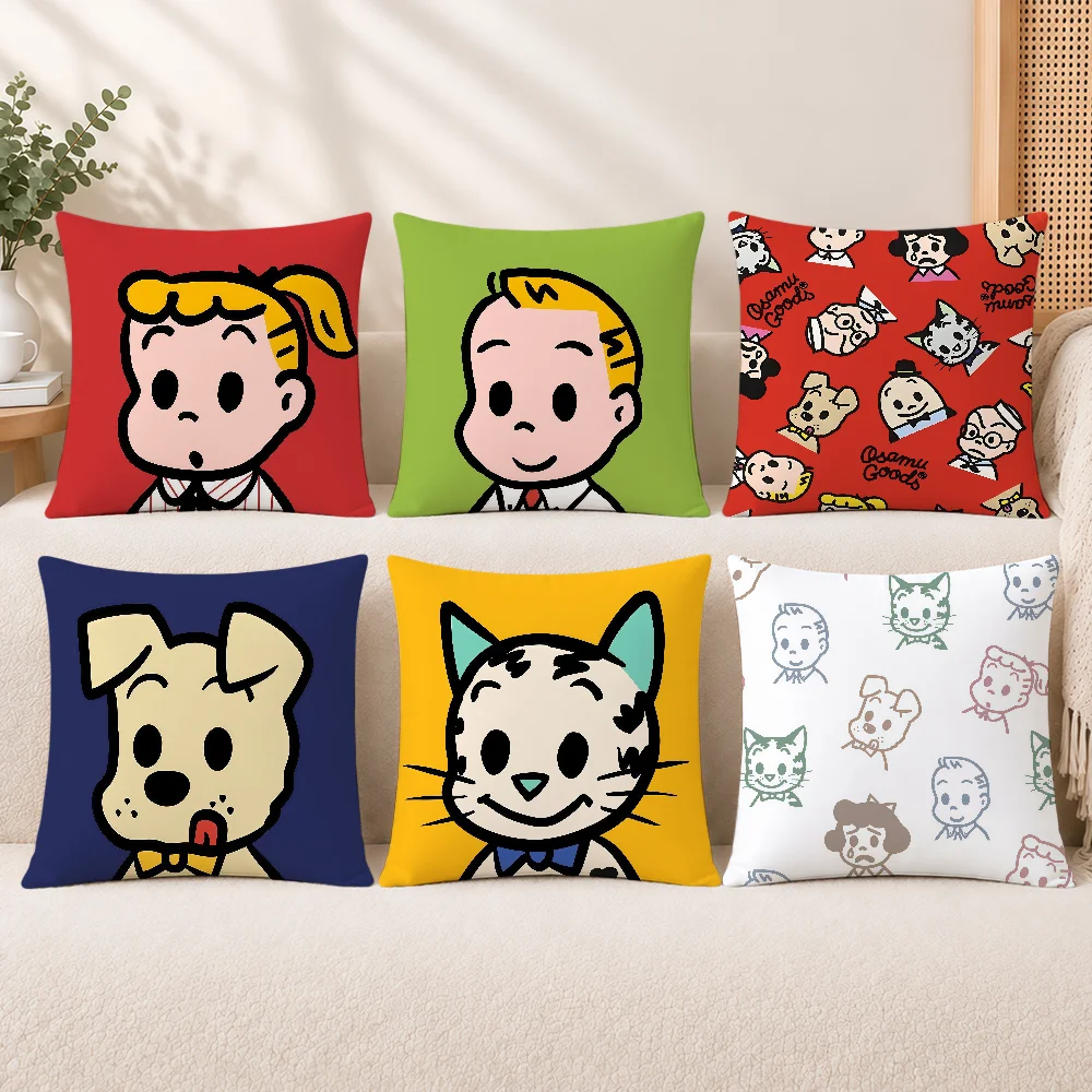 Brand O-Osamu G-GoodsE-E Cushion Cover Decorative Throw Pillow Modern Square Romantic Couch Sofa Bed Car