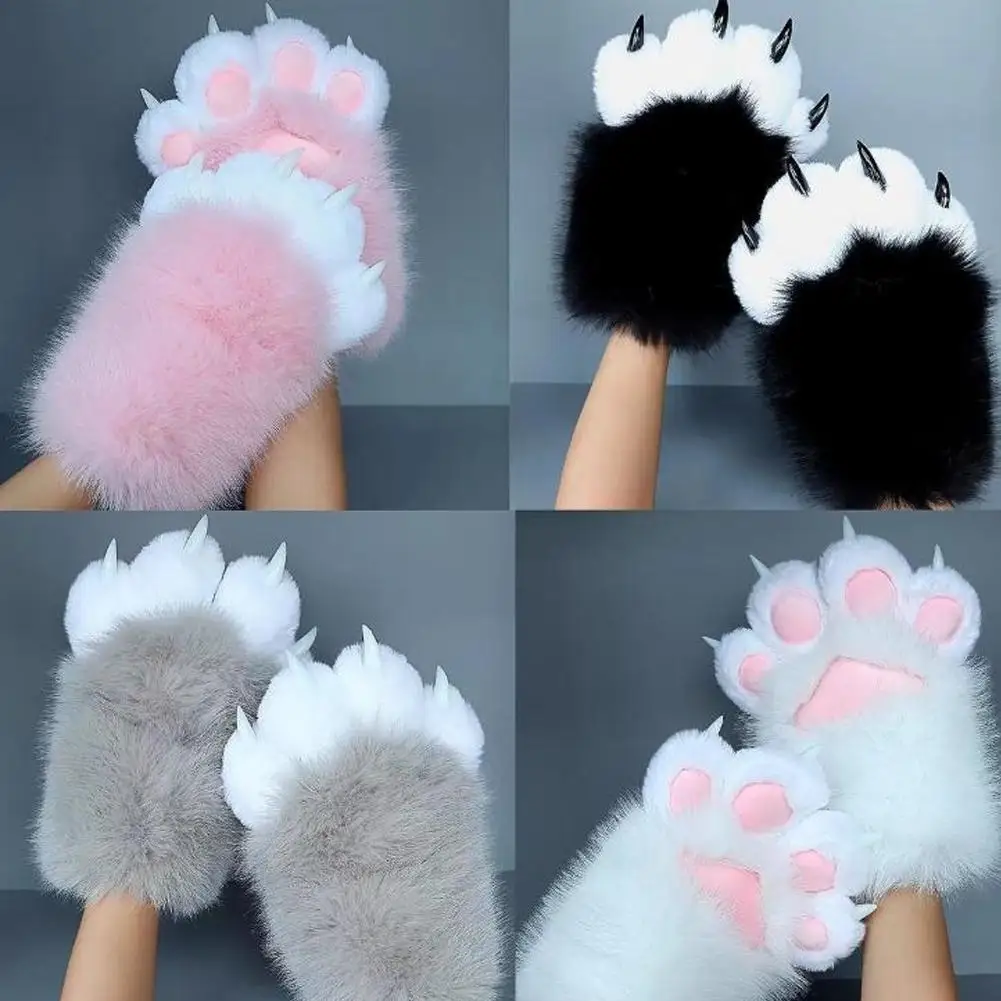 Kig acessório fursuit kigurumi peludo animal garras unhas luva cosplay traje wearable peludo animal pata cosplay adereços presente do miúdo