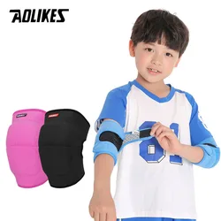 AOLIKES 1 paio di cuscinetti di supporto per gomito in spugna spessa per bambini Sport pattinaggio a rotelle ciclismo protezione per gomito per Skateboard per bambini