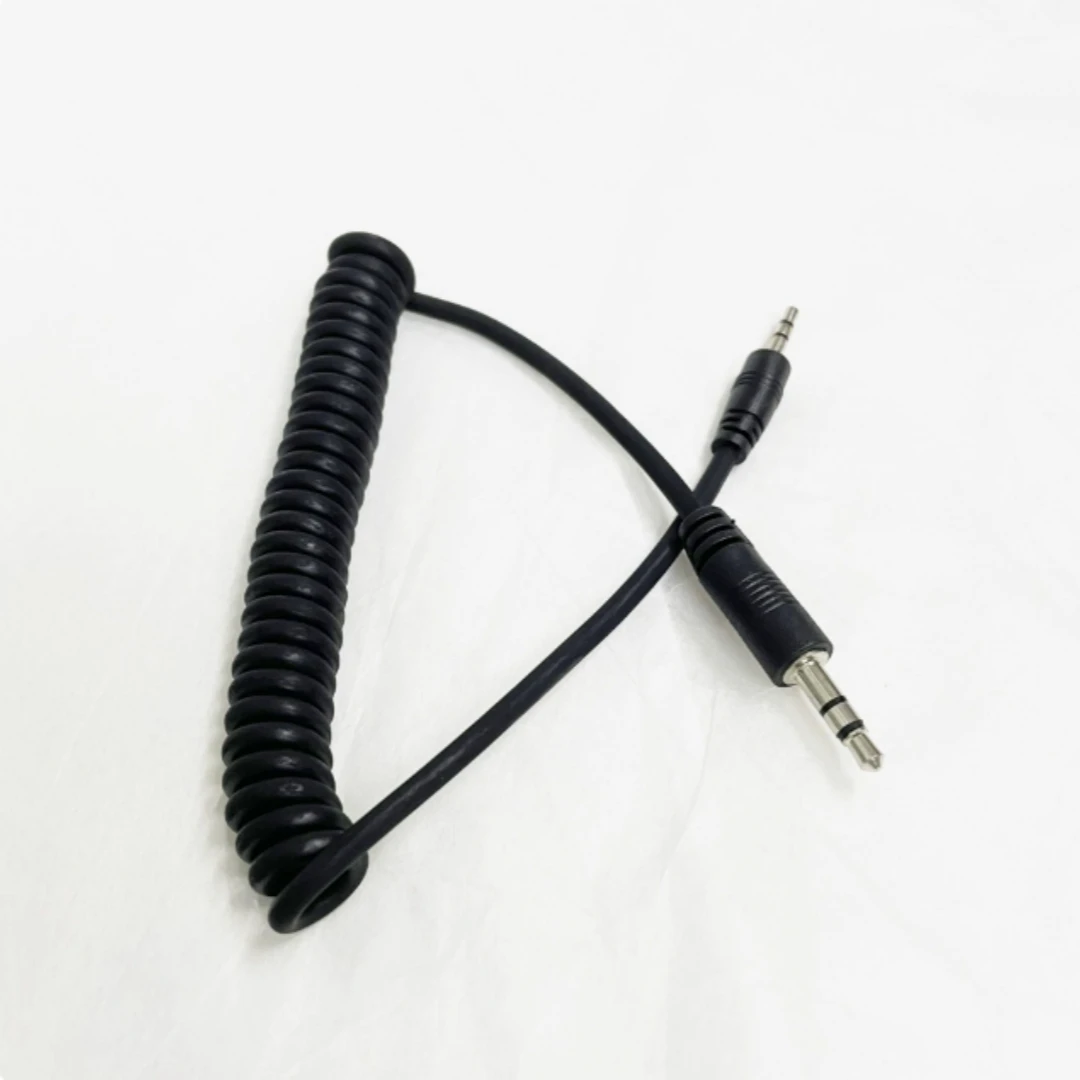 RS-60E3 C1-3.5mm Jack Camera Shutter Release Cable Remote Controller Flash Trigger Spring Coiled Wire for Digital Photography
