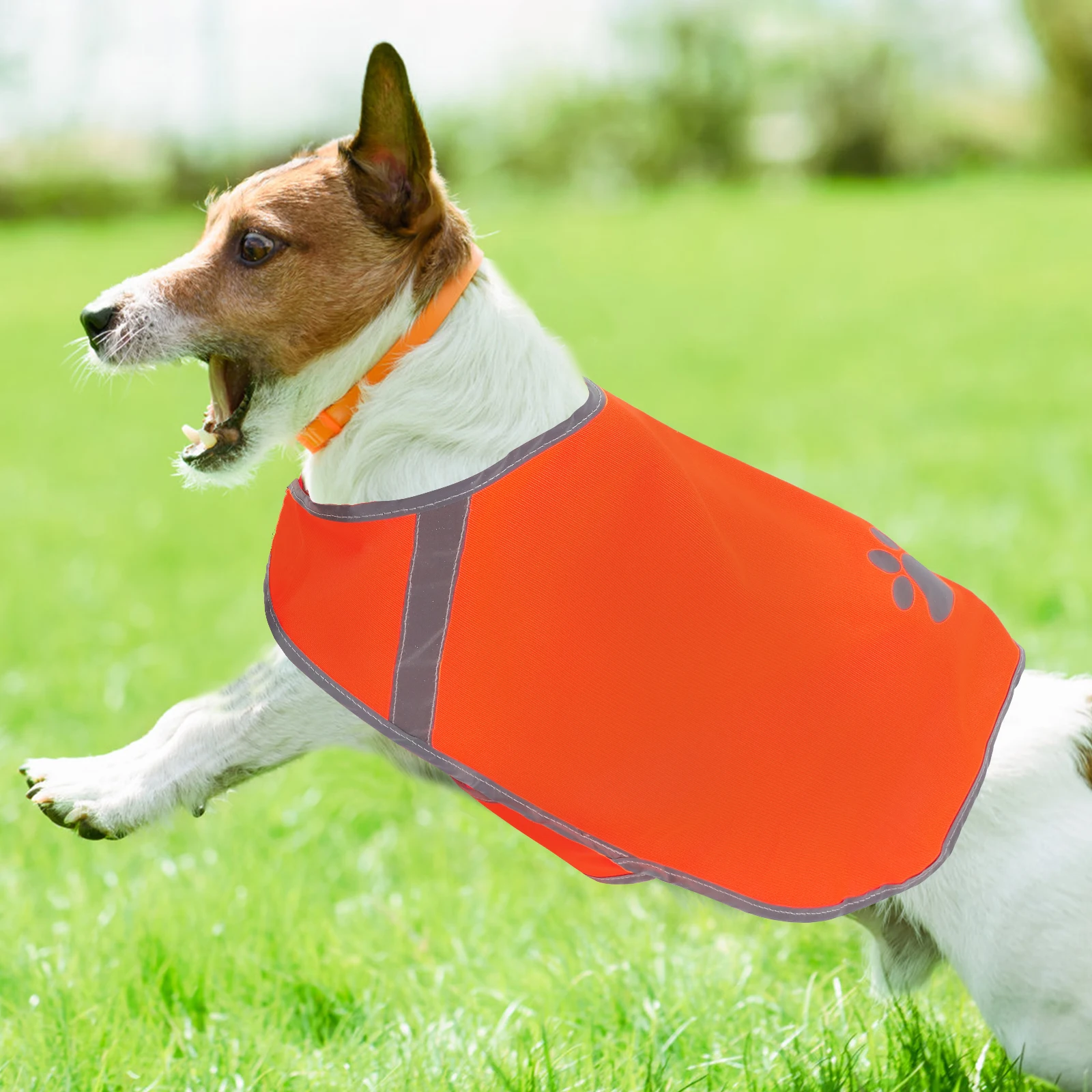 

Adjustable Reflective Dog Vest Pet Safety Apparel Design Great For Nighttime Walking And Camping Activities