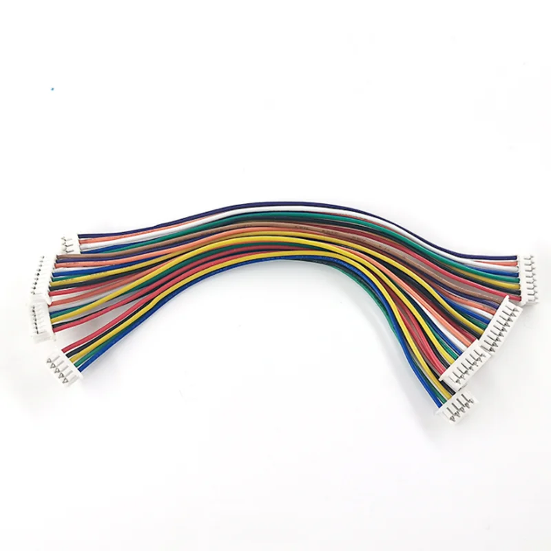 JST1.25mm Pitch Female plug Connector Wire 10CM 15CM 20CM 30CM Cable 28AWG 2/3/4/5/6/7/8/9/10/11/12 Pin  single / double tinned