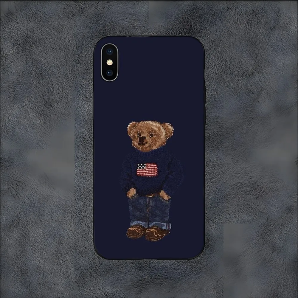 B-Baron F-Filou Bear Fashion Phone Case For Samsung S24,S21,S22,S23,S30,Ultra,S20,S30,Plus,S21 Fe,10,9,5G Silicone Cover