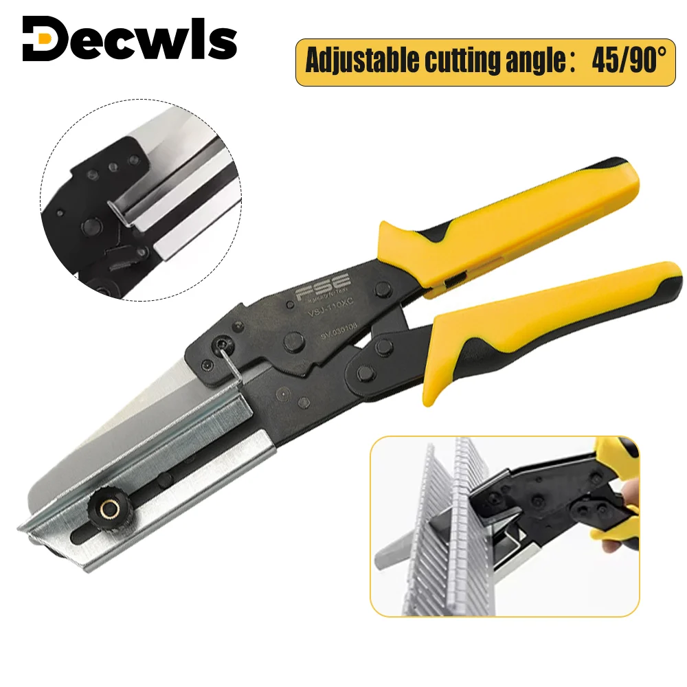 Multi-Angle PVC Wire Slot Cutter Adjustable Miter Shear Cutter 45/90° Angle Cutting for Electrical Control Cabinet Cable Ducts