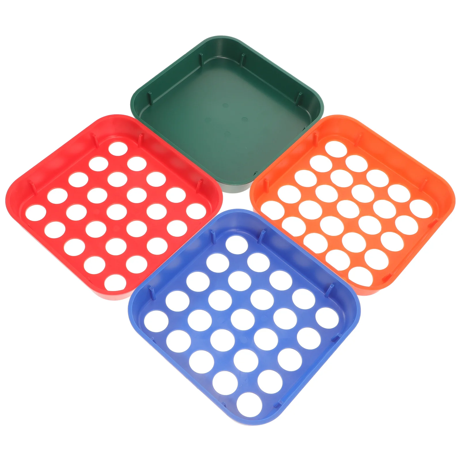 4Pcs Plastic Coin Sorting Trays Stackable Coin Organizer for Daily Use Heavy Duty Counting Tray for Cash Businesses