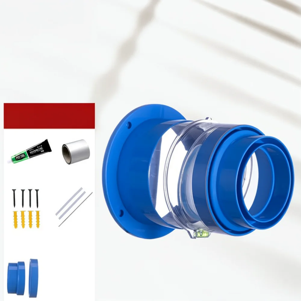 For For KAQALK Bathroom Ventilation Air Damper Check Valve PVC Pipe Exhaust Fan Anti Backflow Odor Prevention Duct Fitting