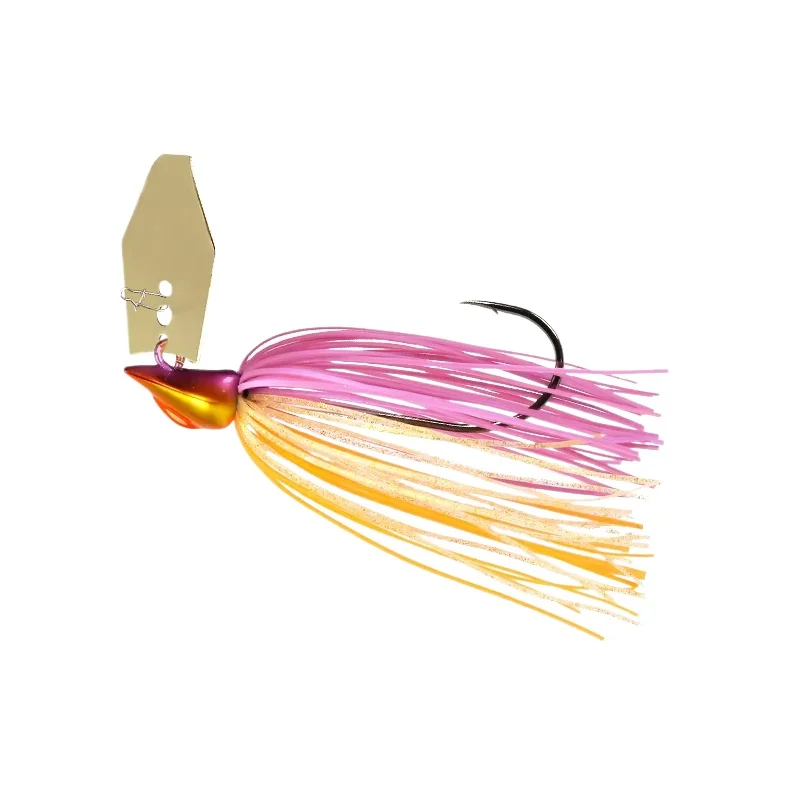 

TSURINOYA 5pcs Bladed Skirted Jig Hooks 14g Spinner Spoon Hard Bait With Silicone Skirting Bass Pike Jigs Fishing Lure Set
