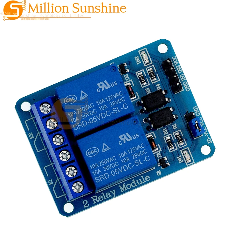 5V 12V 2 Channel Relay Module With Optocoupler Relay Module SSR G3MB-202P Solid State Relay Module For ARDUINO