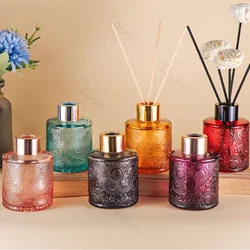 Sun Flower Relief Perfume Bottle Colorful Bathroom Modern Decor Glass Bottles Hotel Study Aromatherapy Dispenser Small Bottle