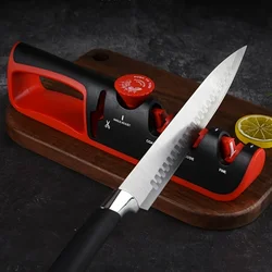Kitchen Knife Sharpener Adjustable Angle Scissors Knives Sharpening Grinding Machine Whetstone Professional Sharpener Tool