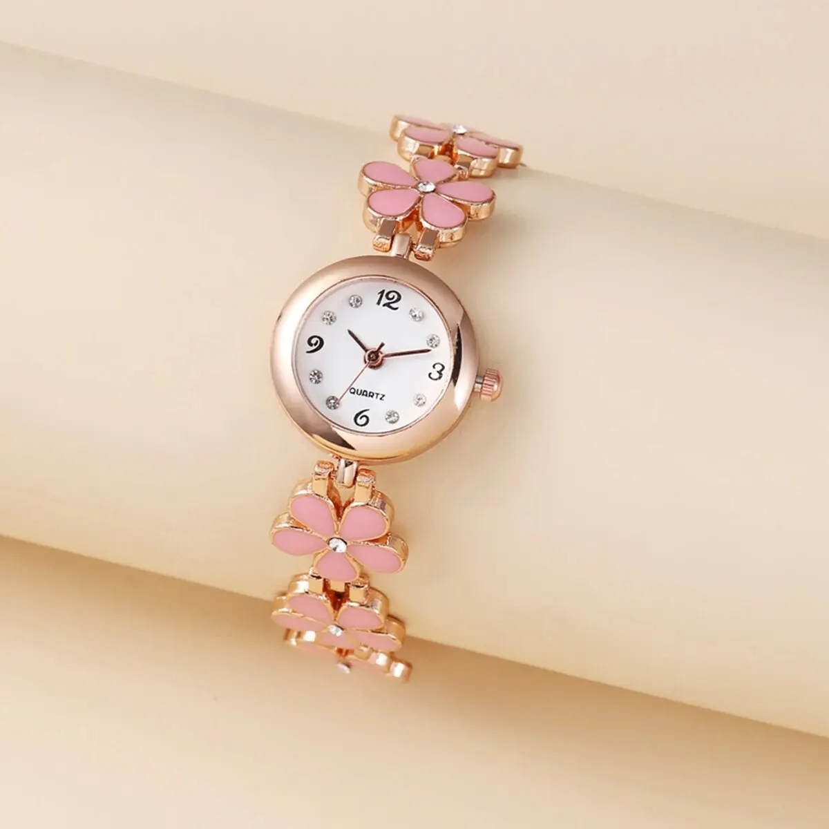 Mori Small Dial Petal Bracelet Watch Korean Version Simple and Compact All Cute Small Fresh Quartz Watch