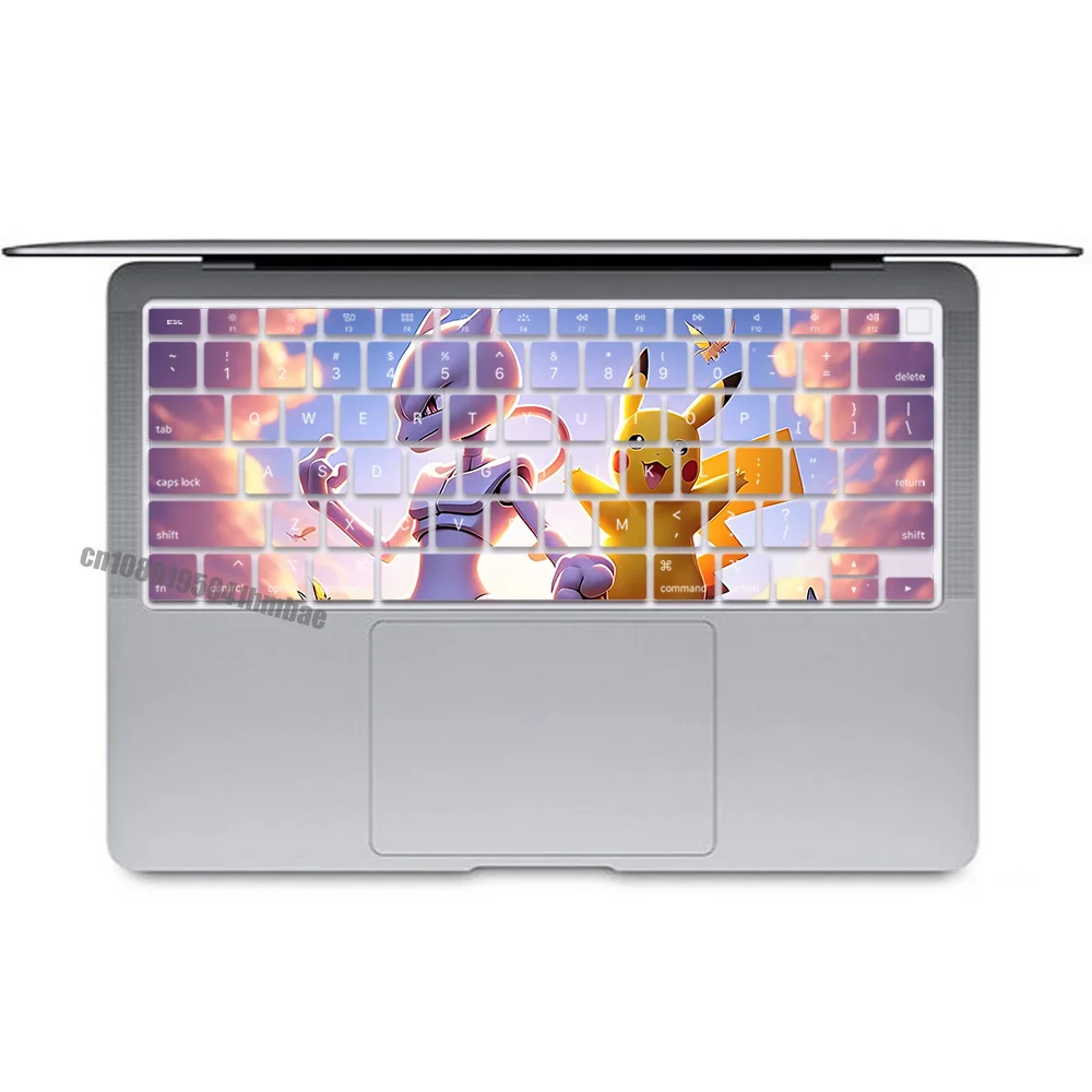 Mewtwos US Layout Color Print Soft Silicone Keyboard Cover For Macbook 2020 Air A2179 A2337