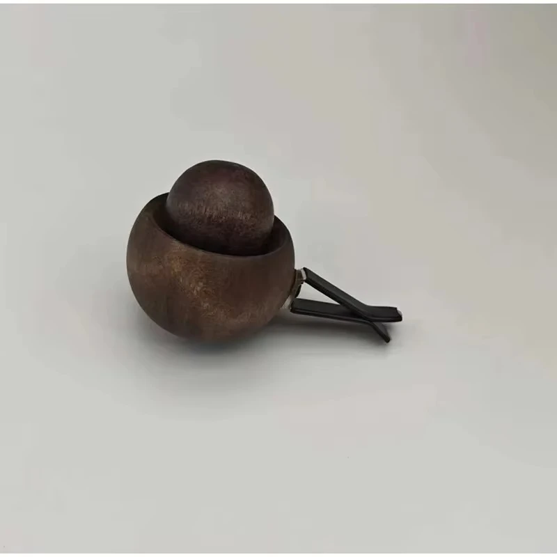 Diffuseurs d'huiles essentielles en bois pour voiture - Design sphérique, diffuseur de parfum pour c