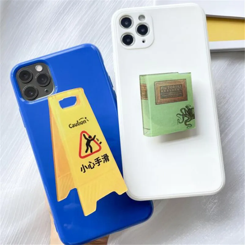 

Cake Warning Sign Mobile Phone Holder Socket Fold Smartphones Pocket Tablet Desktop Stand Bracket Phone Holder For Iphone 15 16