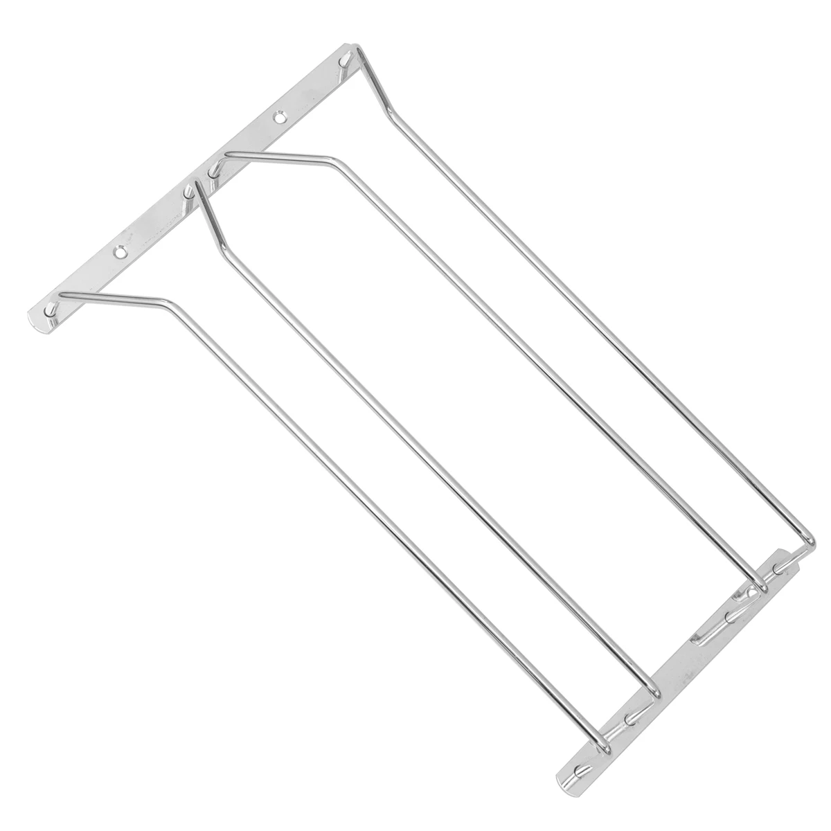 

1 pc Stainless Steel Wine Glass Holder Large Space Storage Rack For Kitchen Living Room Lightweight Draining Rack Glass Holder