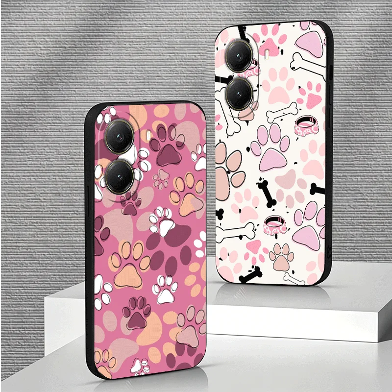 Coque de téléphone souple pour Xiaomi Poco M7 M8 X7 X8 Pro Max X5 X3, motif de patte de chien mignon, X6 M6 M5S F8 F7 Redmi 15 15C 14C 13C 15