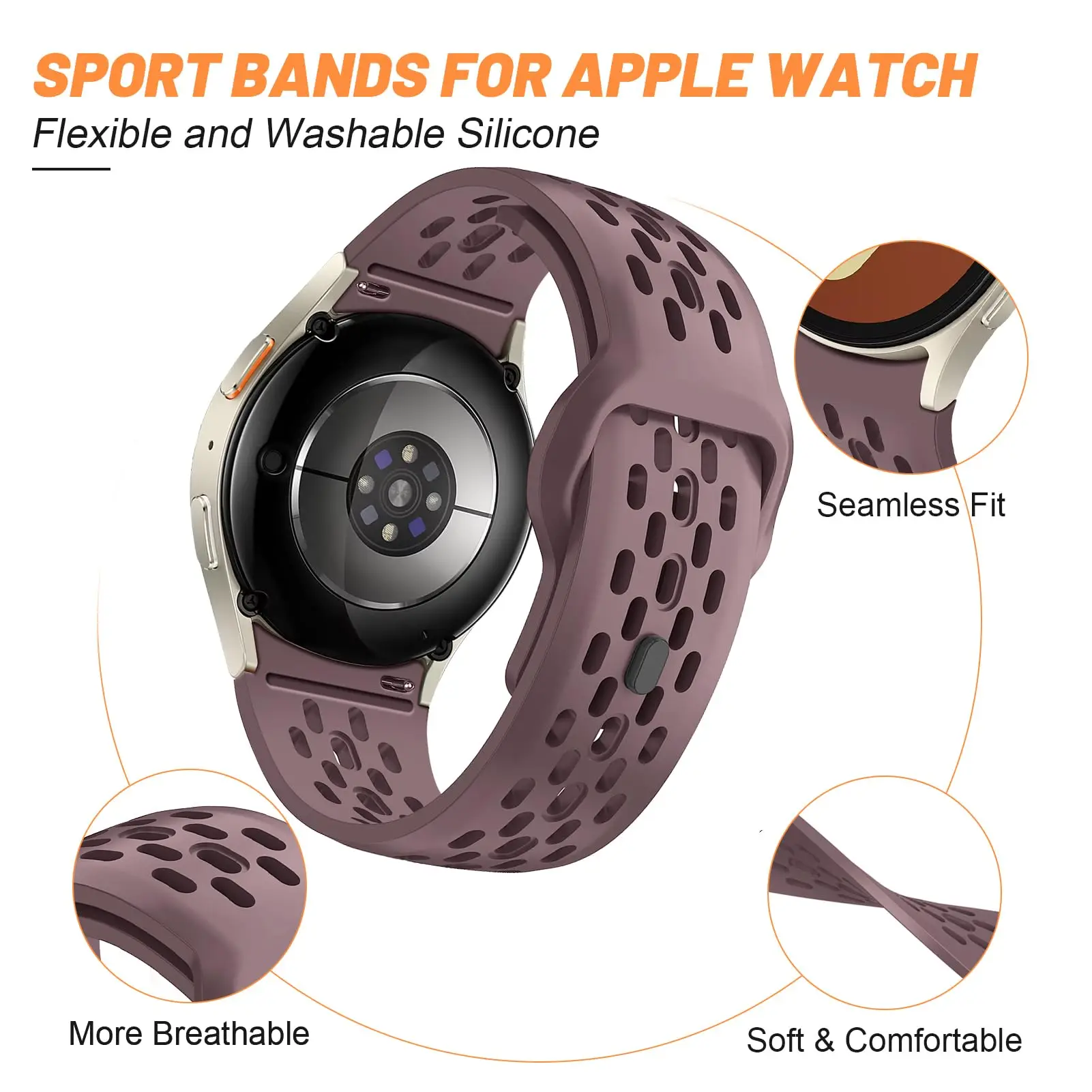 Strap for Samsung Galaxy Watch 7 FE 44mm 40mm correa Sport Silicone Bracelet Galaxy Watch 4 6 Classic 5 pro band 43mm 47mm 45mm view 2