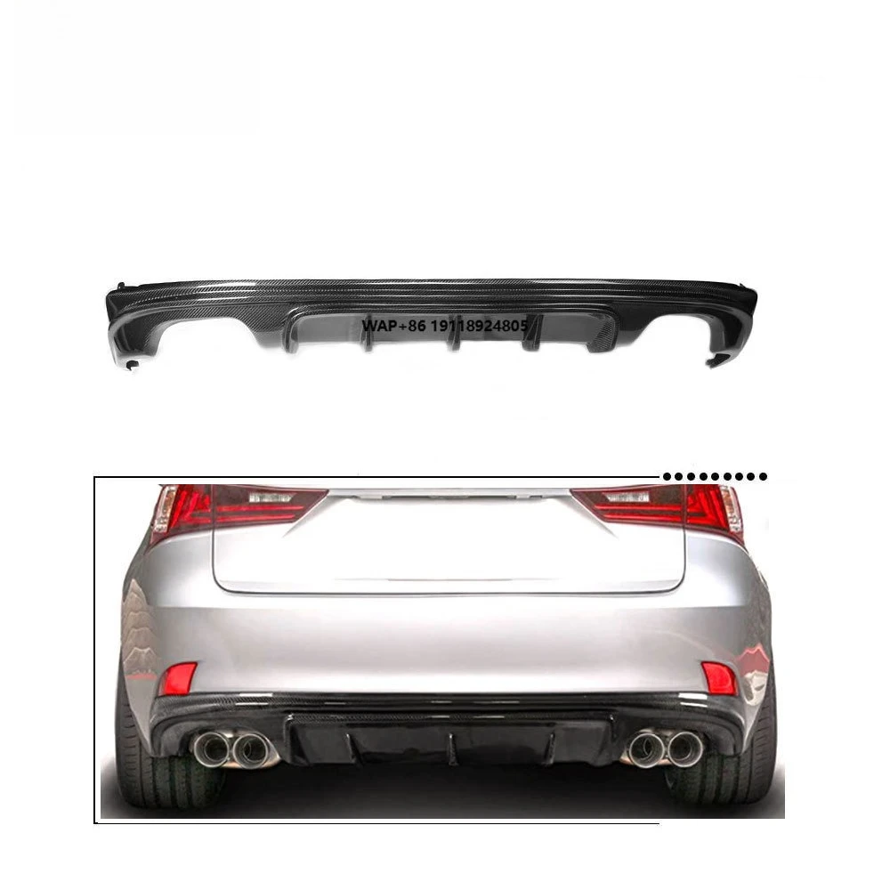 

Carbon Fiber Rear Bumper Diffuser for-LEXUS IS-F SPORT 2013up