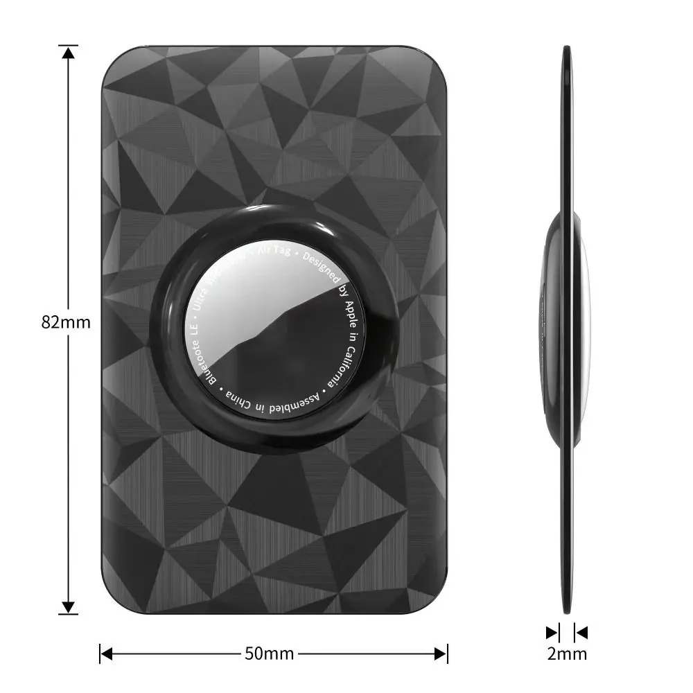 กระเป๋าสตางค์บางเฉียบคุณภาพสูงรอบผู้ถือบัตรแบบนุ่มฝาครอบป้องกันมัลติฟังก์ชั่นสําหรับคีย์ Airtag