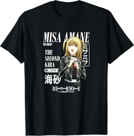 Death Note Misa with White Text T-Shirt