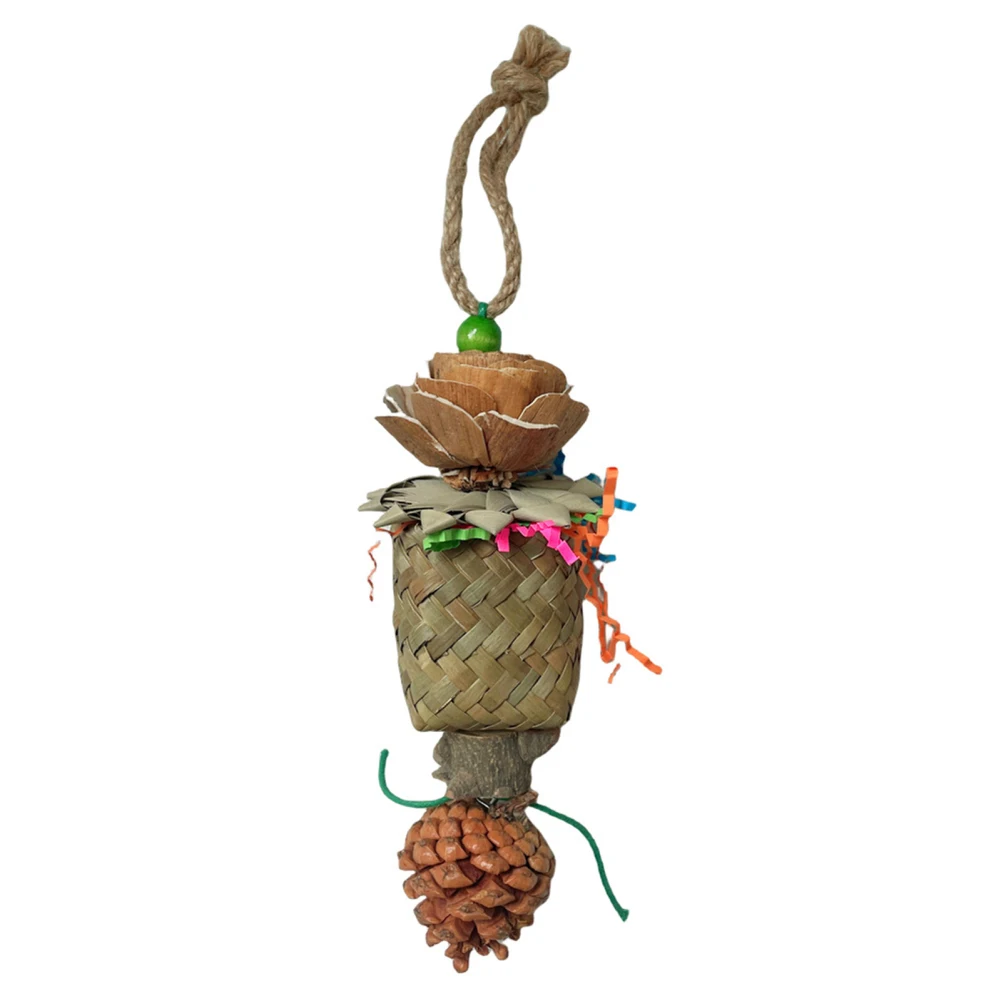 Bird Toys Hanging Woven Parrot Toys For Lovebirds Parakeets Budgerigars Conure Cockatiel Parrotlet Budgie Wholesale