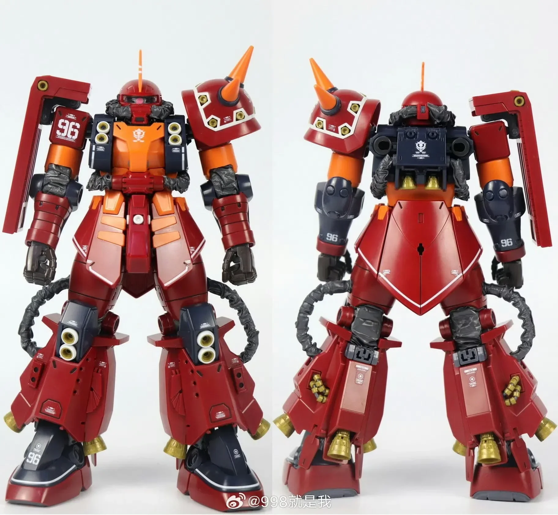 NOWY Lane Leien Model ZG-001 MG MS-06R Psycho Zaku Figurka Thunderbolt Anime Figurki 1/100 Skala Model Kit Niestandardowe prezenty