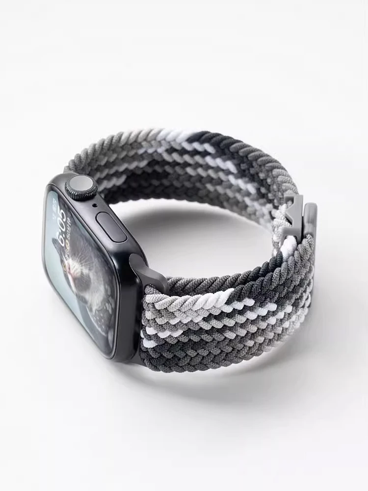 Strap For Apple watch band 44mm 42mm 40mm 45mm 46mm 41mm 49mm Braided Solo Correa Bracelet iWatch Series 9 8 10 11 7 6 se Ultra