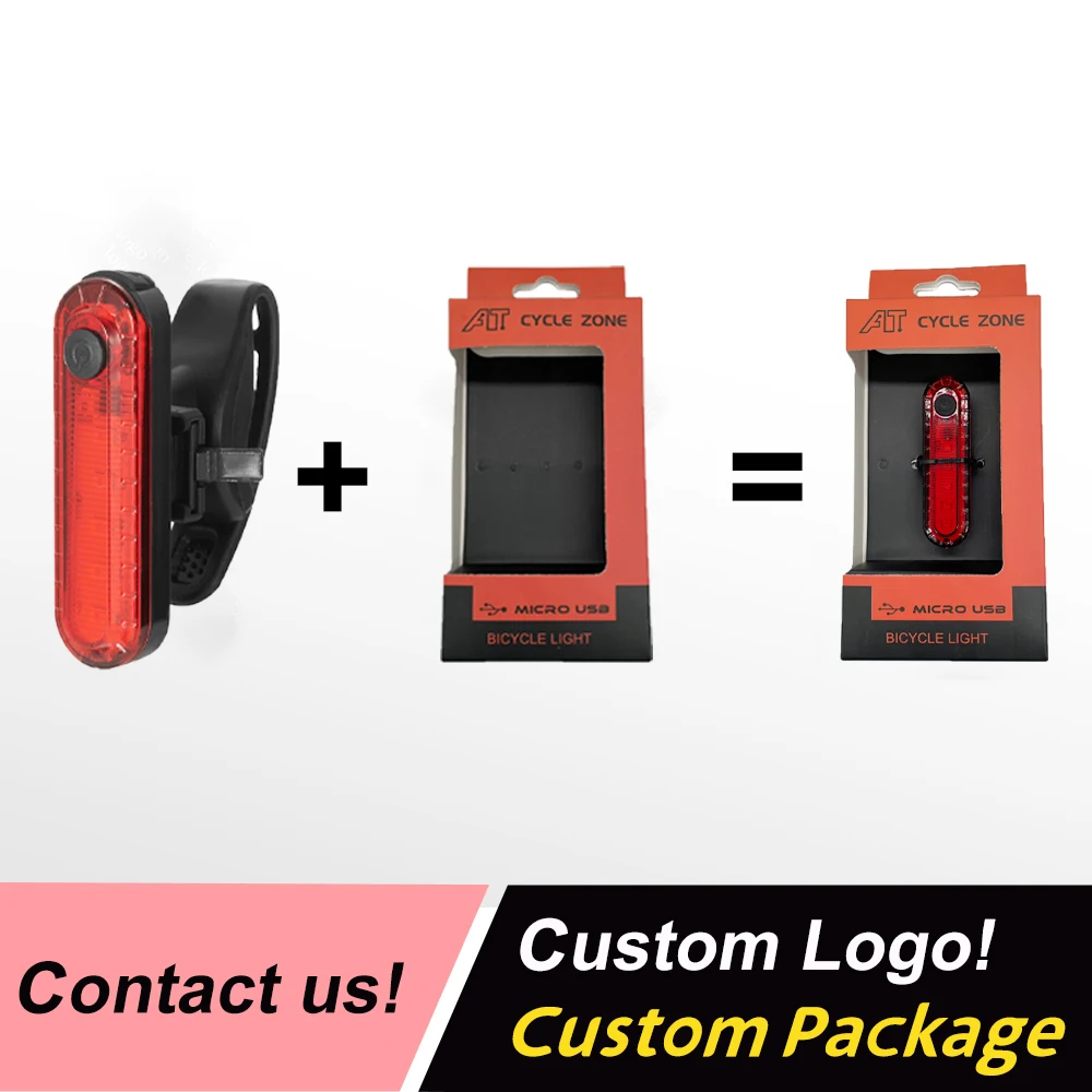 Customized Package Usb Rechargeable Lights Suitable Night Riding Bicycle Lights Bright Bicycle Front and Tail Led Light