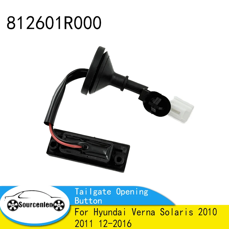 

Rear Trunk lock Boot Release Switch Trunk Switch Tailgate Opening Button 812601R000 For Hyundai Verna Solaris 2010 2011 12-2016