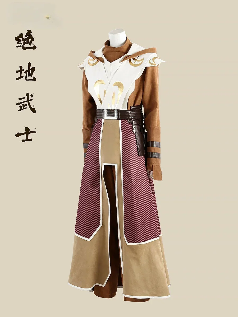 Jedi Game Cosplay Costume pour hommes et femmes, robe longue, tenues d'Halloween, nouvel uniforme imbibé, robe de jeu en plis, costume d'étoile, ordre divisé