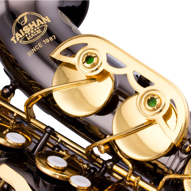 Taishan نغمة عالية المستوى Eb النيكل الأسود ألتو ساكسفون #4