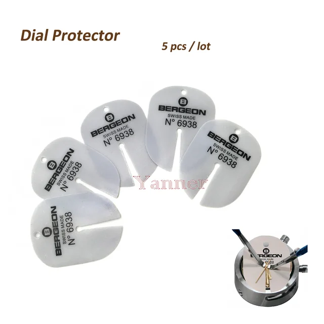 5 sztuk BERGEON 6938 DIAL PROTECTOR SHIM ZEGAREK WSKAZÓWKI REMOVER SHIM DO ZEGARKA DAIL PODUSZKA NARZĘDZIA DO NAPRAWY ZEGARKÓW