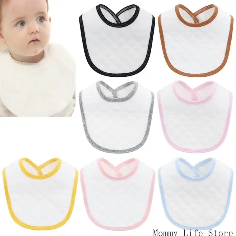 

Maternal and Child Product Baby Cotton Water Proofing Bib Newborns Drooling Protections Saliva Towel Solid Color