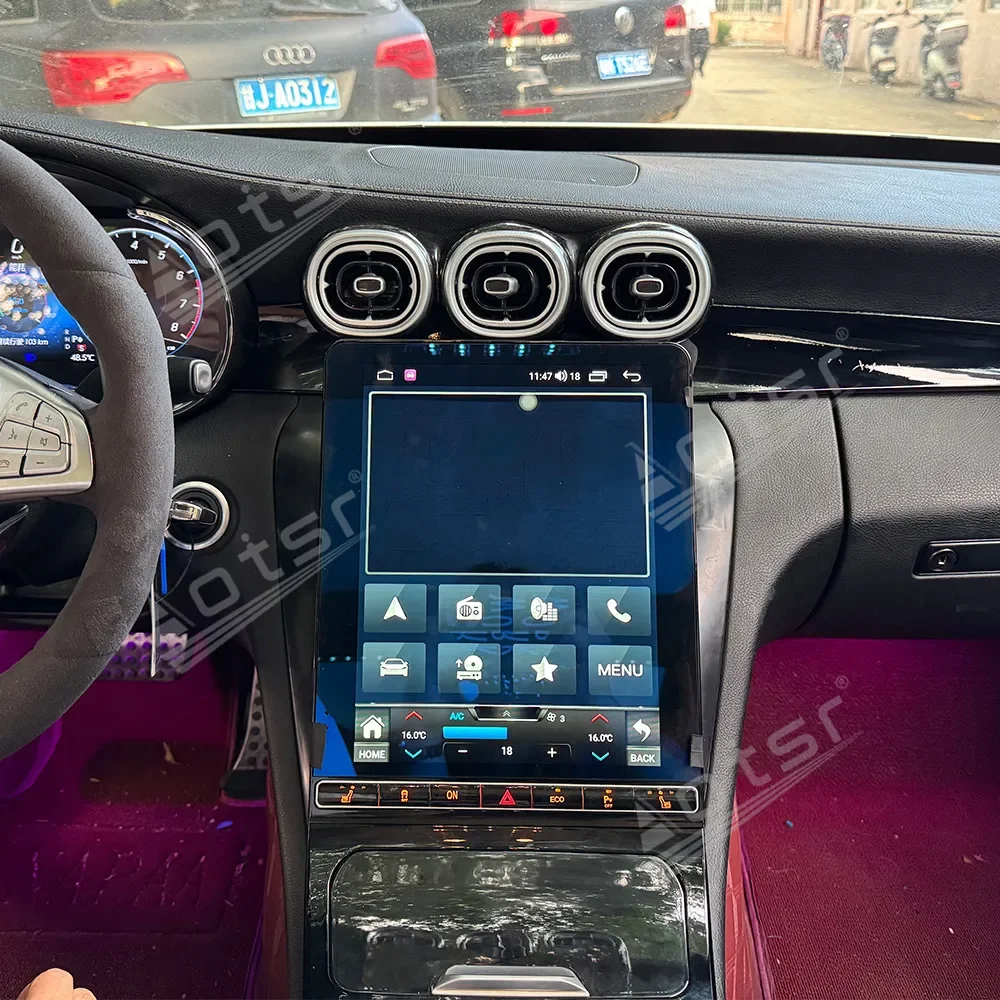 CarPlay GPS Navigation 4G WiFi Android 15 Car Radio For Mercedes-Benz GLC C-Class 2015-2022 Multimedia Stereo Player
