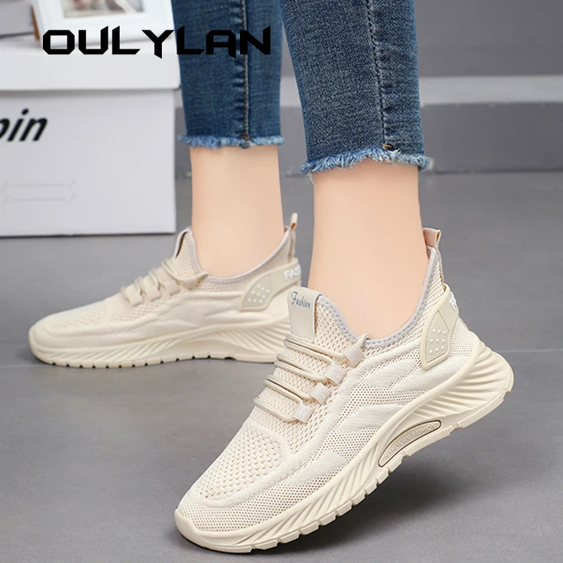 New Summer Fashion Casual Shoes Sports Shoes Flying Weaving Women\'s Shoes Men\'s Sneaker lace up Walking Shoes Size36-41