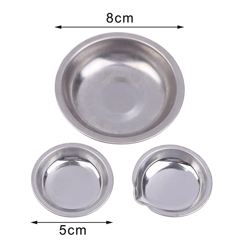 2/6Pcs Stainless Steel Painting Color Bowls Oil Paint Trays Paint Color Mixing Cups Color Mixer Painting Tools