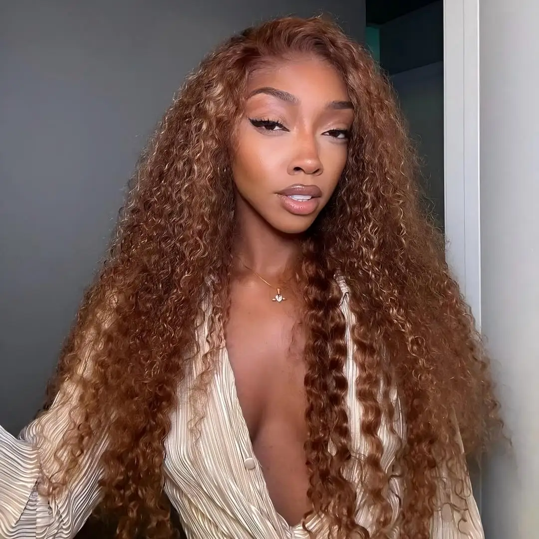 

13x6 Highlight Wig Человеческие волосы 13x4 Hd Парик фронтальной части шнурка 30-дюймовые вьющиеся парики Глубокая волна Парик фронта шнурка Предварительно выщипанные с детскими волосами