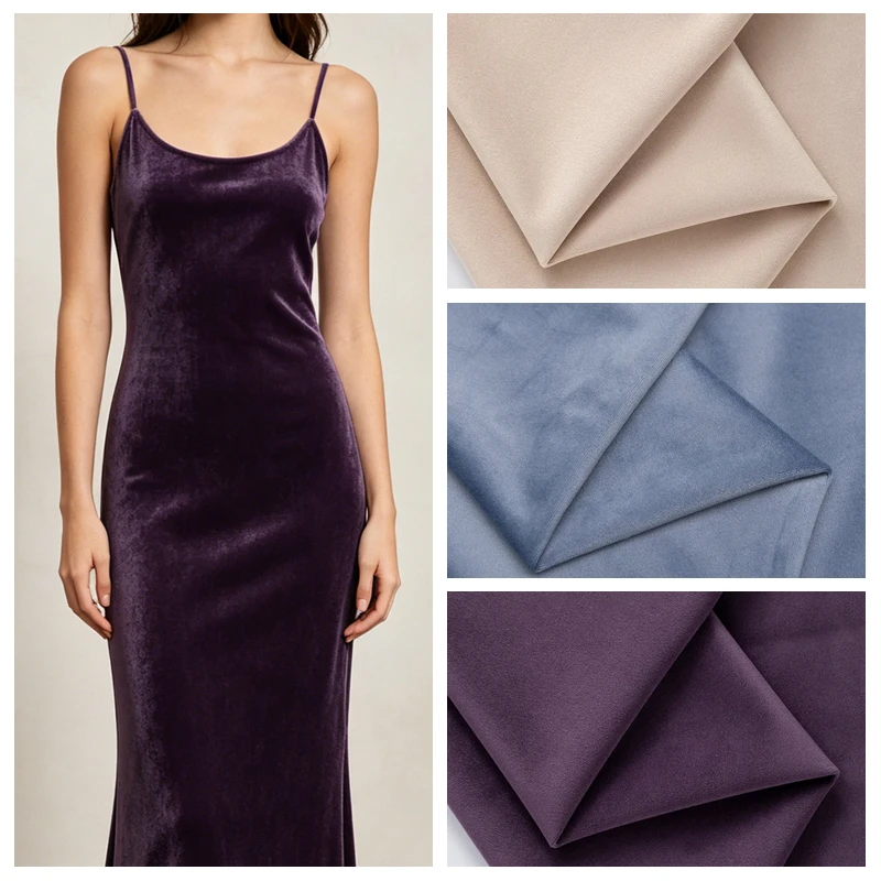 

Thickend Velvet Fabric By The Meter for DIY Dresses Sofa Decoration Skirt Car Pajamas Cushion Clothing Sewing Plain Velour Cloth