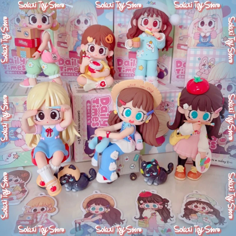 

Подлинная серия Milay Girl Lazy Time, слепая коробка, фигурки, украшение для рабочего стола, прекрасный подарок для нее, очаровательный милый подарок для девочек