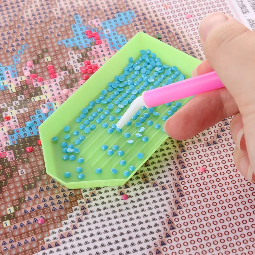 4 قطعة DIY بها بنفسك الخياطة اكسسوارات عبر غرزة الكوع 5D الماس اللوحة نقطة الحفر القلم الماس أدوات الرسم على الحائط مكافحة التعب