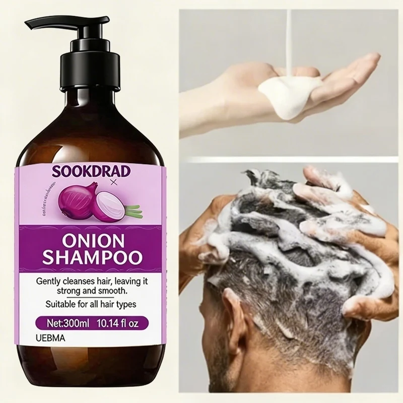 Champú de cebolla de moda, tratamiento suavizante para el cabello, ideal para lavado regular
