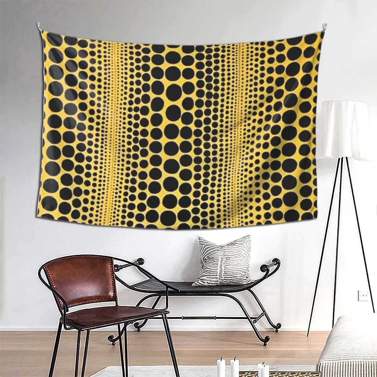 

Yayoi Kusama Pumpkin Abstract Art Tapestry Hippie Wall Hanging Aesthetic Home Decor Tapestries for Living Room Bedroom Dorm Room