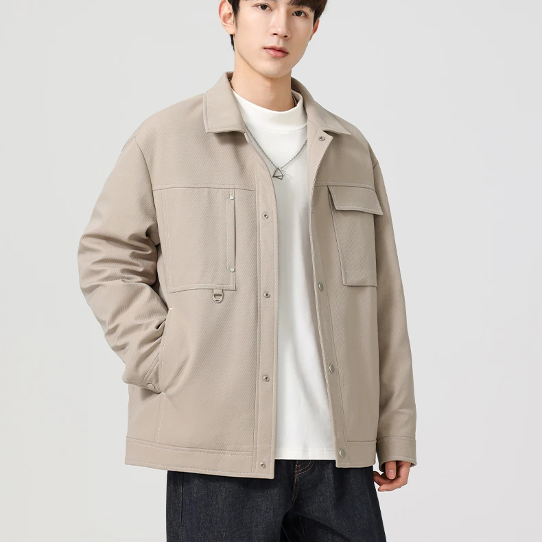 

Поездки на работу! Наполнитель 600 Fill Power! Зимняя мужская модная куртка с отложным воротником, повседневная, деловая, с наполнителем из 90% пуха и полиэфирного волокна