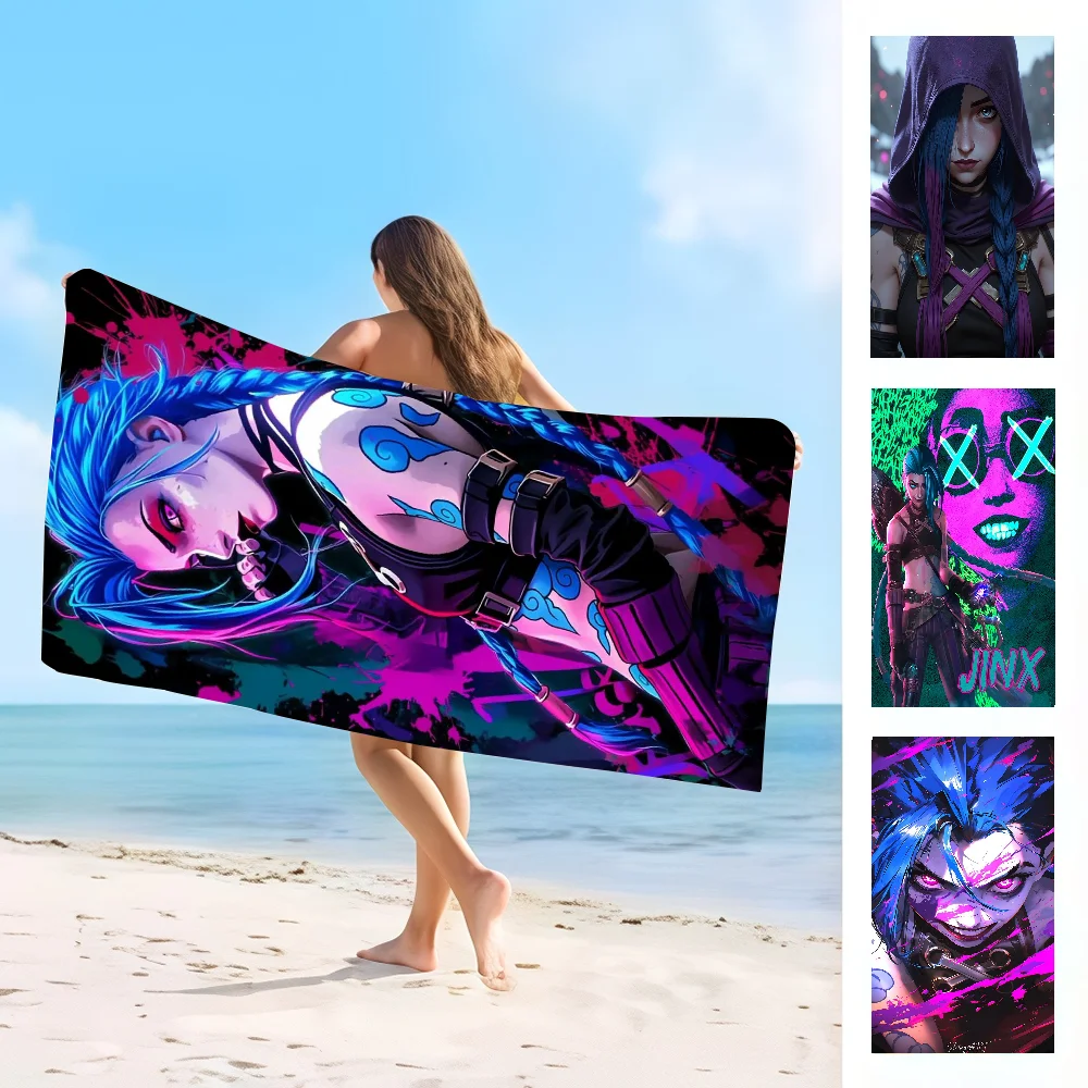 

Fashion print J-Jinx Towel Absorbent microfiber beach towel，quick drying, for swimming, camping, yoga and outdoor beach
