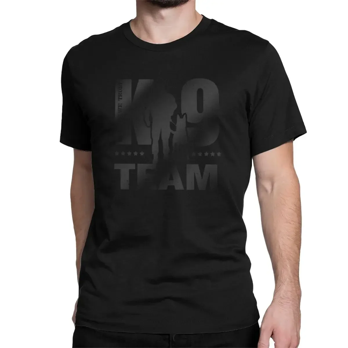 K9 Team K9 Unit Malinois T Shirts Men Pure Cotton Casual T-Shirt Round Collar Belgian Dog Tees Short Sleeve Clothes Graphic