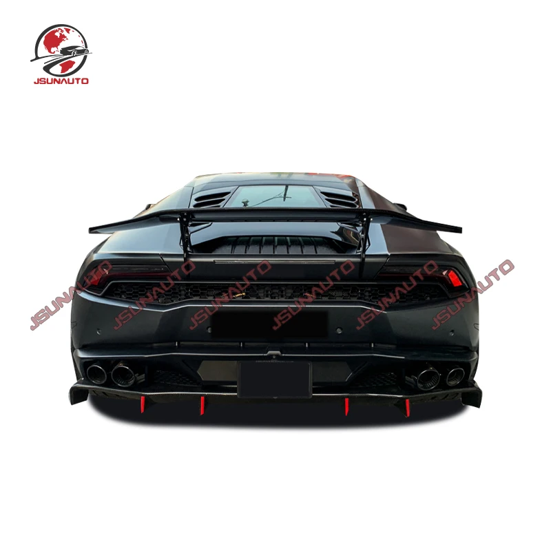 Real Carbon Fiber Rear Diffuser For Lamborghini Huracan DMCStyle Body Kit Rear Bumper Lip For Lp610 Lp580