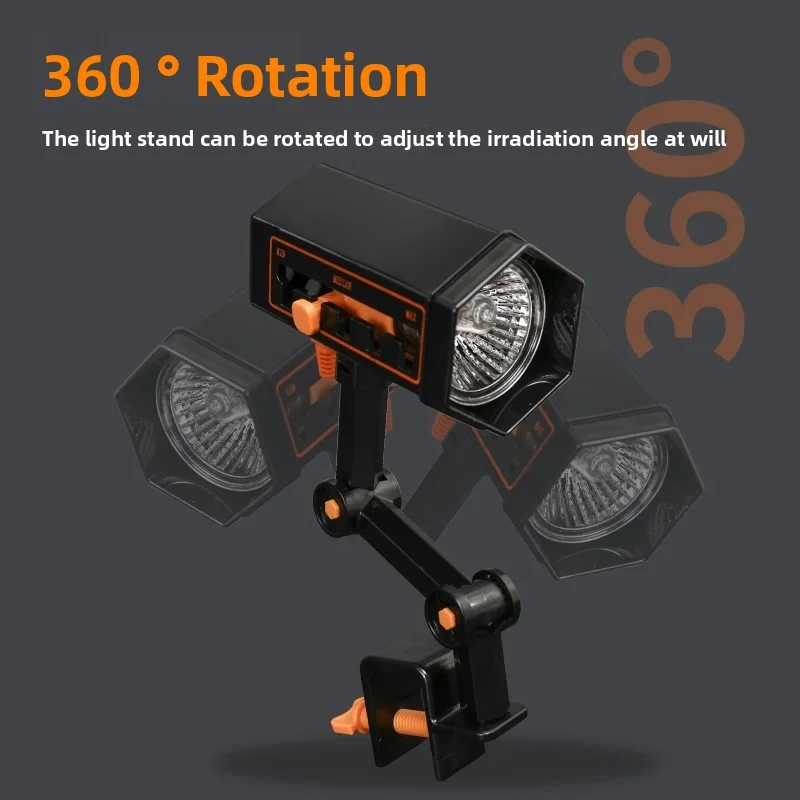 Turtle Basking Light Uvb Lamp Heating Lamps Full Spectrum Uva Heat Insulation Calcium Supplement Light Suitable For Reptile Pet